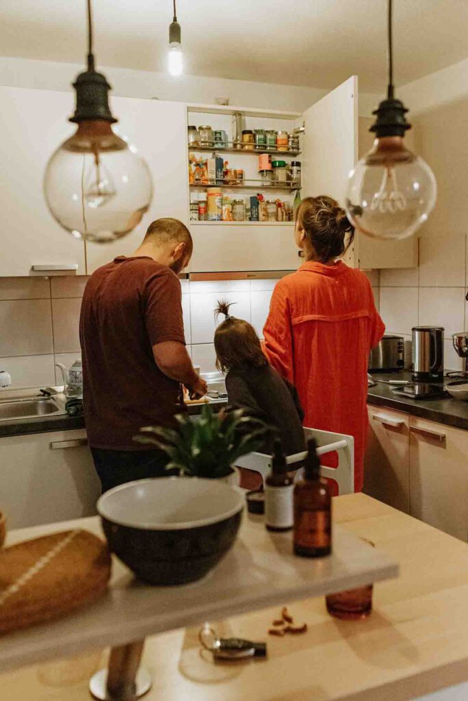 Familienfotografie Küche klein